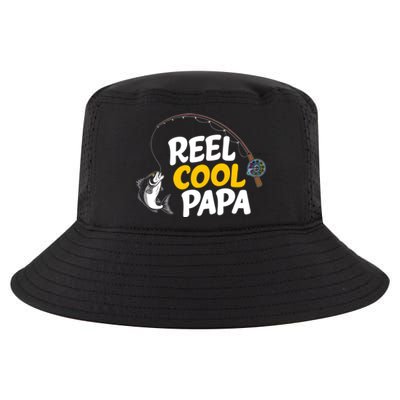 Funny FatherS Day Fish Reel Cool Fisher Papa Fishing Dad Funny Gift Cool Comfort Performance Bucket Hat