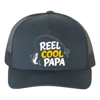 Funny FatherS Day Fish Reel Cool Fisher Papa Fishing Dad Funny Gift Yupoong Adult 5-Panel Trucker Hat