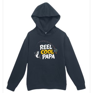 Funny FatherS Day Fish Reel Cool Fisher Papa Fishing Dad Funny Gift Urban Pullover Hoodie