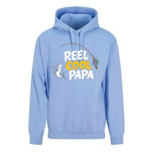 Funny FatherS Day Fish Reel Cool Fisher Papa Fishing Dad Funny Gift Unisex Surf Hoodie