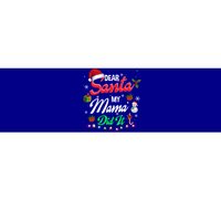 Family Funny Dear Santa My Mama Did It Christmas Pajama Cute Gift Bumper Sticker