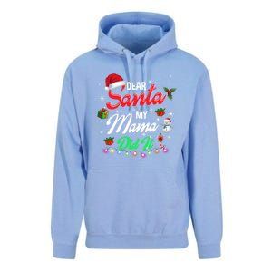 Family Funny Dear Santa My Mama Did It Christmas Pajama Cute Gift Unisex Surf Hoodie