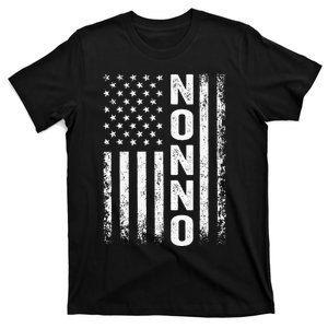 Funny Fathers Day Nonno American Flag Gift T-Shirt