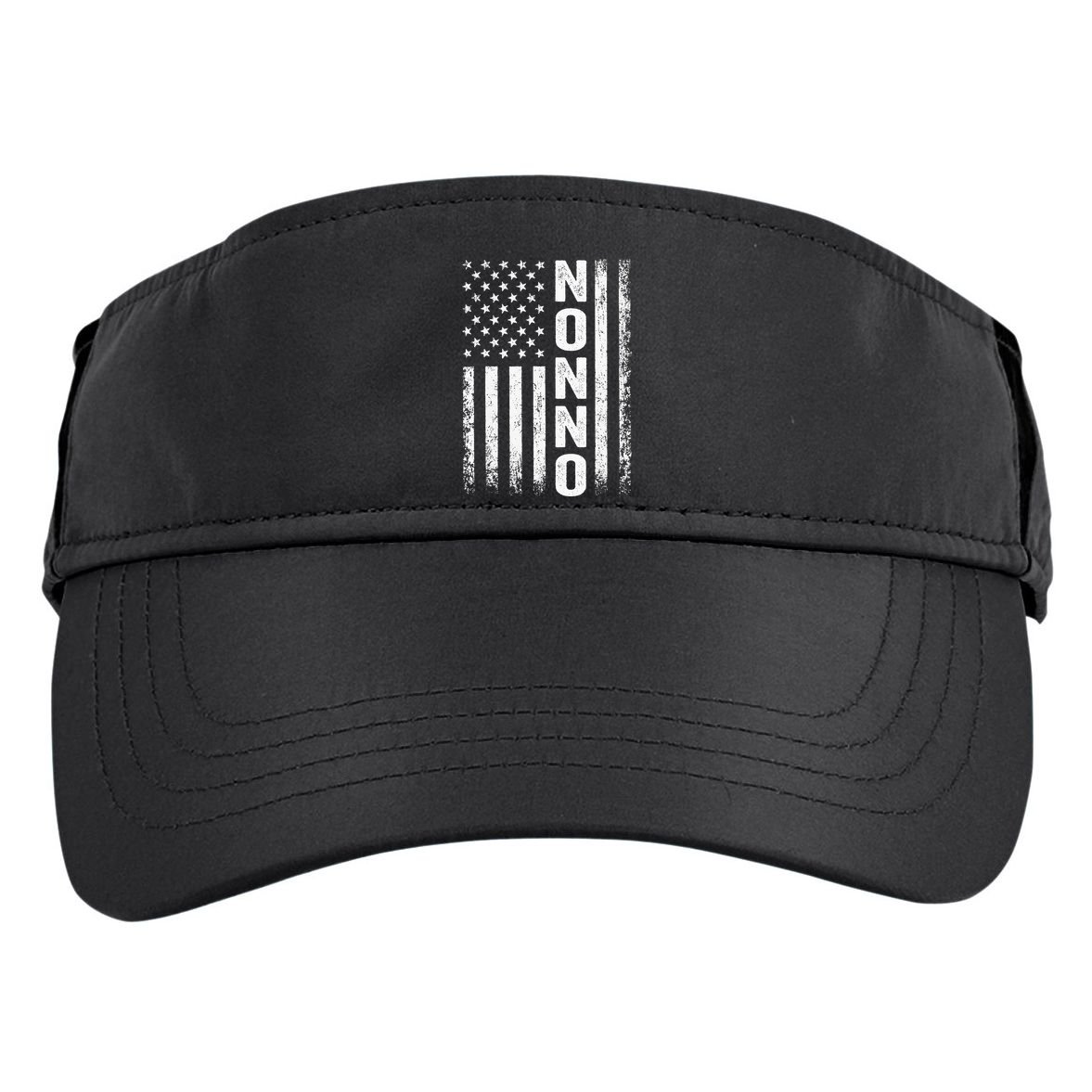 Funny Fathers Day Nonno American Flag Gift Adult Drive Performance Visor