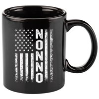 Funny Fathers Day Nonno American Flag Gift 11oz C Handle Ceramic Mug