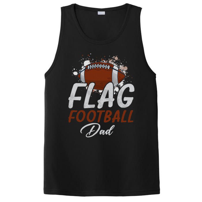 Flag Football Dad Proud Dad Of Ballers Father's Day PosiCharge Competitor Tank