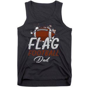 Flag Football Dad Proud Dad Of Ballers Father's Day Tank Top