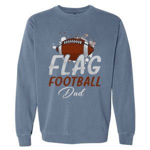 Flag Football Dad Proud Dad Of Ballers Father's Day Garment-Dyed Sweatshirt