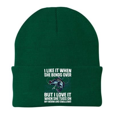 Funny Fishing Design For Fishing Fish Fisherman Knit Cap Winter Beanie