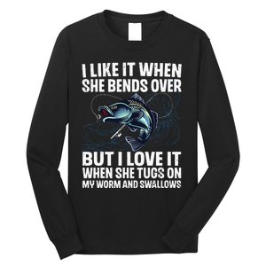 Funny Fishing Design For Fishing Fish Fisherman Long Sleeve Shirt