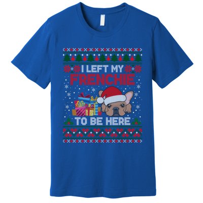 Funny Frenchie Dog Ugly Xmas Frenchie Ugly Christmas Premium T-Shirt