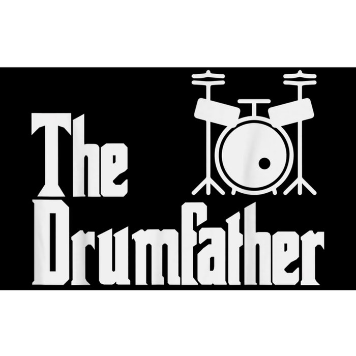 Funny Fathers Day The Drumfather Drummer Musician Dad Gift Bumper Sticker