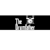 Funny Fathers Day The Drumfather Drummer Musician Dad Gift Bumper Sticker