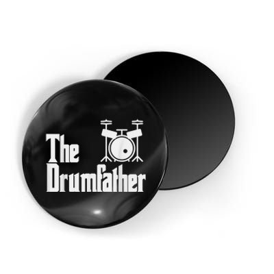 Funny Fathers Day The Drumfather Drummer Musician Dad Gift Magnet