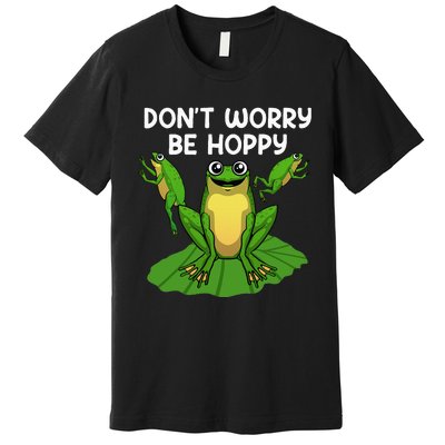 Funky Frog Design Unique Artwork for Frog Enthusiasts Premium T-Shirt