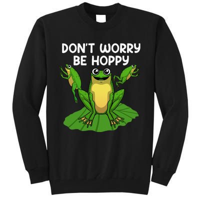 Funky Frog Design Unique Artwork for Frog Enthusiasts Tall Sweatshirt