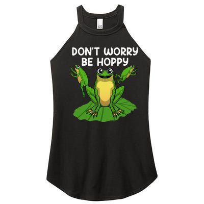 Funky Frog Design Unique Artwork for Frog Enthusiasts Women’s Perfect Tri Rocker Tank