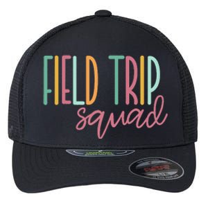 Field Fun Day Squad School Trip Vibes Teachers Flexfit Unipanel Trucker Cap