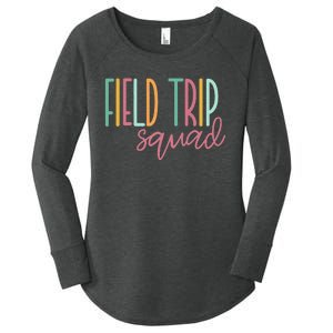 Field Fun Day Squad School Trip Vibes Teachers Women's Perfect Tri Tunic Long Sleeve Shirt