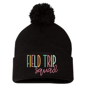 Field Fun Day Squad School Trip Vibes Teachers Pom Pom 12in Knit Beanie