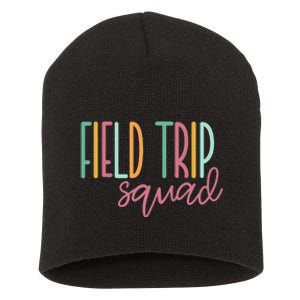 Field Fun Day Squad School Trip Vibes Teachers Short Acrylic Beanie