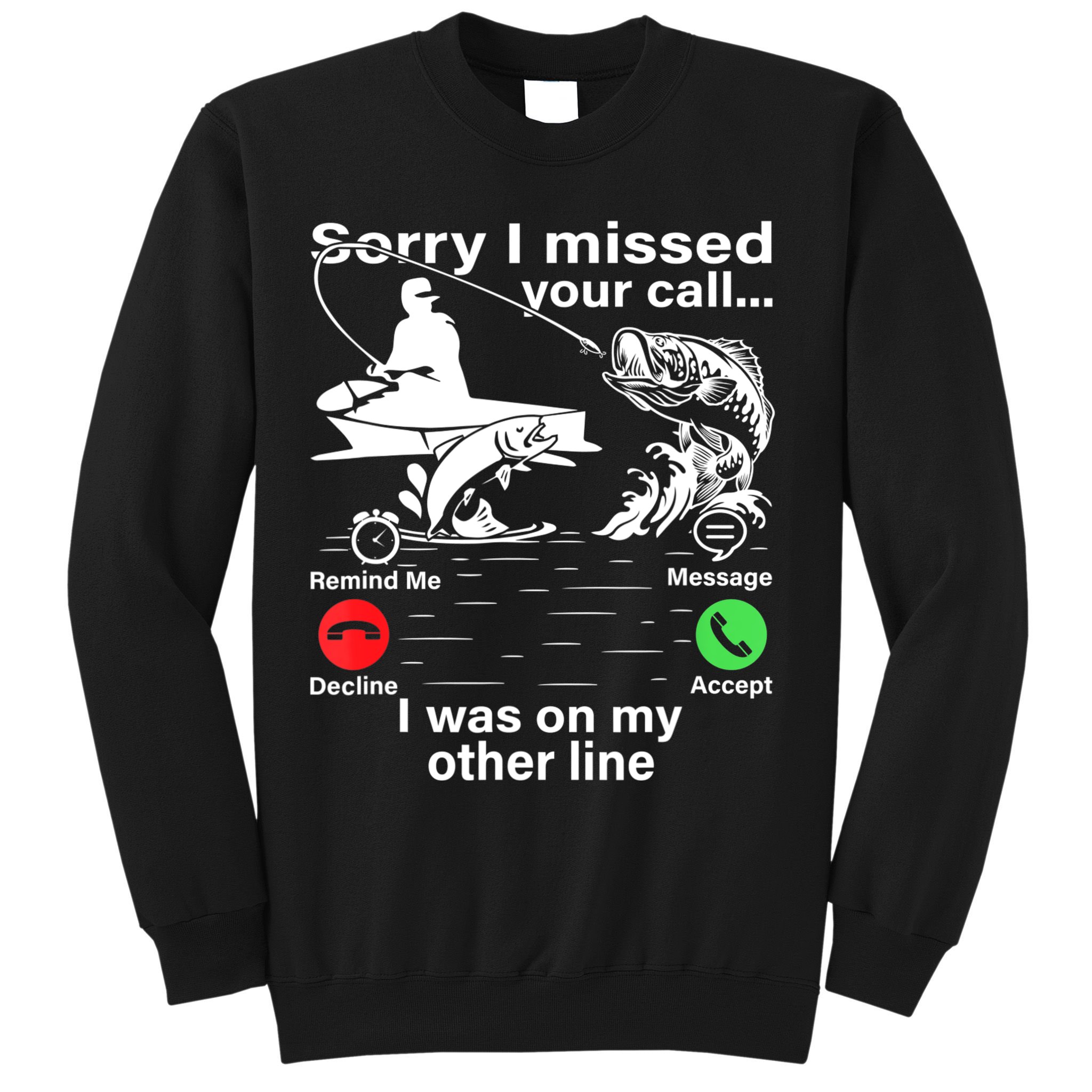 Funny Fishing Dad Funny Reel Cool Fish Fisherman Sweatshirt