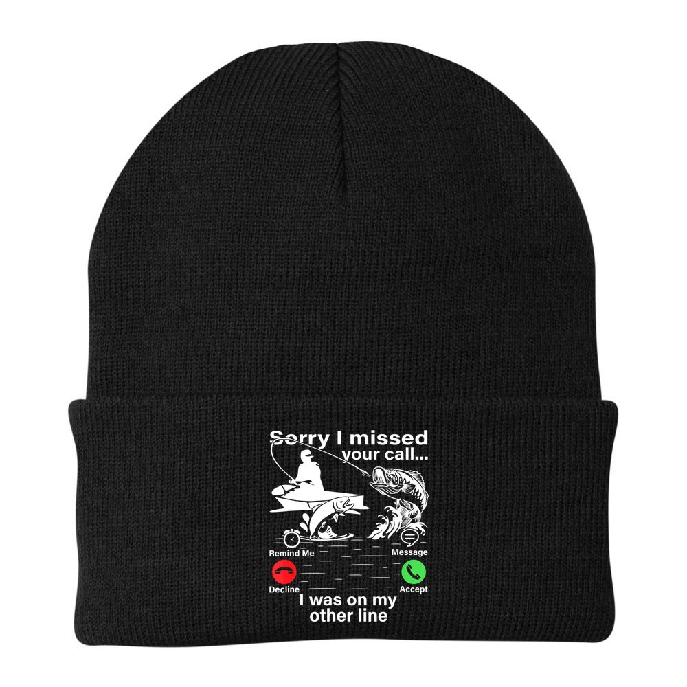 Funny Fishing Dad Funny Reel Cool Fish Fisherman Beanie