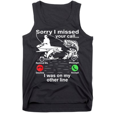 Funny Fishing Dad Funny Reel Cool Fish Fisherman Tank Top
