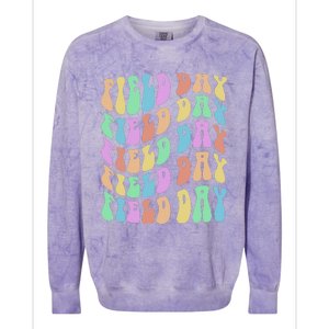 Funny FIELD DAY Vibes Fun Crew I'm Just Here for Summer Colorblast Crewneck Sweatshirt