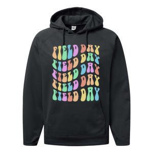 Funny FIELD DAY Vibes Fun Crew I'm Just Here for Summer Performance Fleece Hoodie