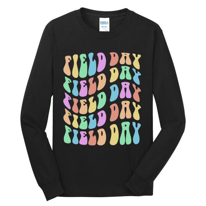 Funny FIELD DAY Vibes Fun Crew I'm Just Here for Summer Tall Long Sleeve T-Shirt