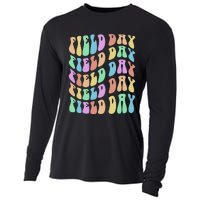 Funny FIELD DAY Vibes Fun Crew I'm Just Here for Summer Cooling Performance Long Sleeve Crew