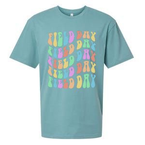 Funny FIELD DAY Vibes Fun Crew I'm Just Here for Summer Sueded Cloud Jersey T-Shirt