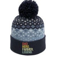 Funny Farmer Dad The Baniff Cuffed Pom Beanie