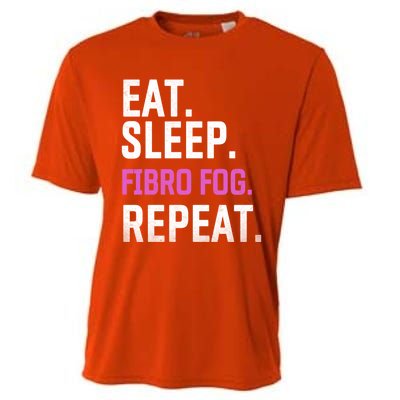 Fibro Fog Day Lupus Awareness Fibromyalgia Eat Sleep Fibro Gift Cooling Performance Crew T-Shirt