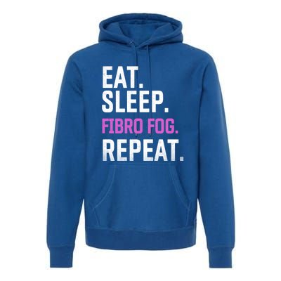 Fibro Fog Day Lupus Awareness Fibromyalgia Eat Sleep Fibro Gift Premium Hoodie