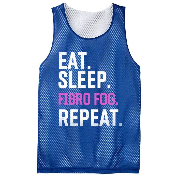 Fibro Fog Day Lupus Awareness Fibromyalgia Eat Sleep Fibro Gift Mesh Reversible Basketball Jersey Tank