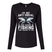 Funny Fishing Design For Wo Fisherman Fishing Lover Womens Cotton Relaxed Long Sleeve T-Shirt