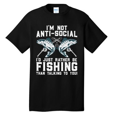 Funny Fishing Design For Wo Fisherman Fishing Lover Tall T-Shirt