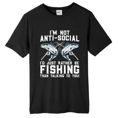 Funny Fishing Design For Wo Fisherman Fishing Lover Tall Fusion ChromaSoft Performance T-Shirt