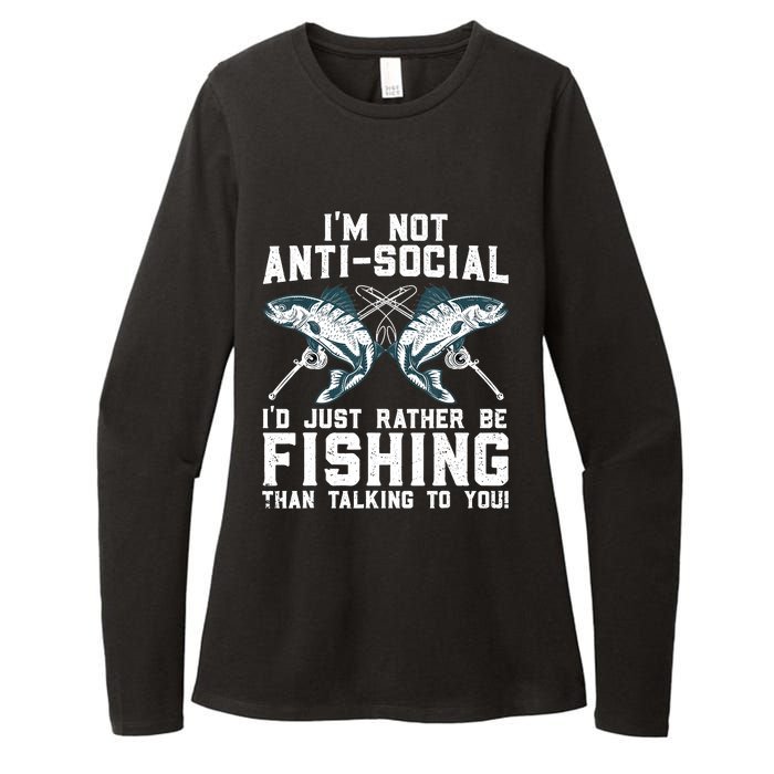 Funny Fishing Design For Wo Fisherman Fishing Lover Womens CVC Long Sleeve Shirt