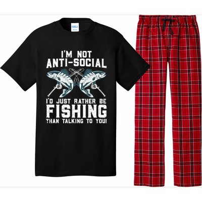 Funny Fishing Design For Wo Fisherman Fishing Lover Pajama Set