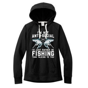 Funny Fishing Design For Wo Fisherman Fishing Lover Women's Fleece Hoodie