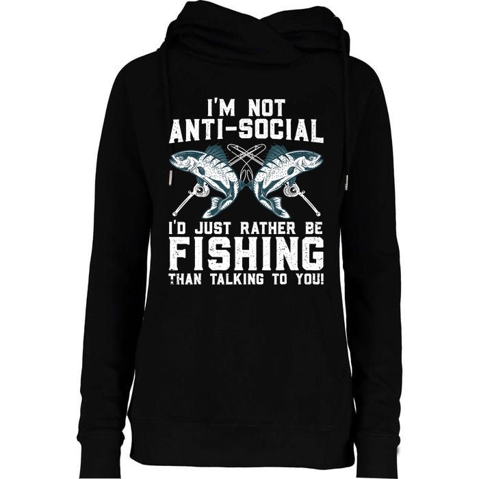 Funny Fishing Design For Wo Fisherman Fishing Lover Womens Funnel Neck Pullover Hood