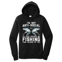 Funny Fishing Design For Wo Fisherman Fishing Lover Women's Pullover Hoodie