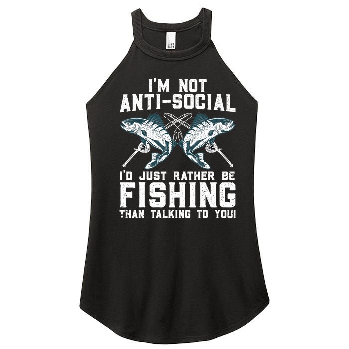 Funny Fishing Design For Wo Fisherman Fishing Lover Women's Perfect Tri Rocker Tank