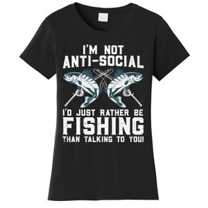 Funny Fishing Design For Wo Fisherman Fishing Lover Women's T-Shirt