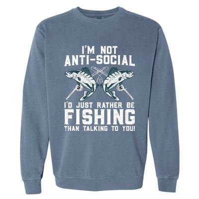 Funny Fishing Design For Wo Fisherman Fishing Lover Garment-Dyed Sweatshirt