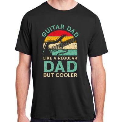 Funny Fathers Day Guitar Dad For Guitarist Music Lover Dad Adult ChromaSoft Performance T-Shirt