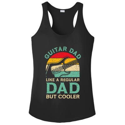 Funny Fathers Day Guitar Dad For Guitarist Music Lover Dad Ladies PosiCharge Competitor Racerback Tank